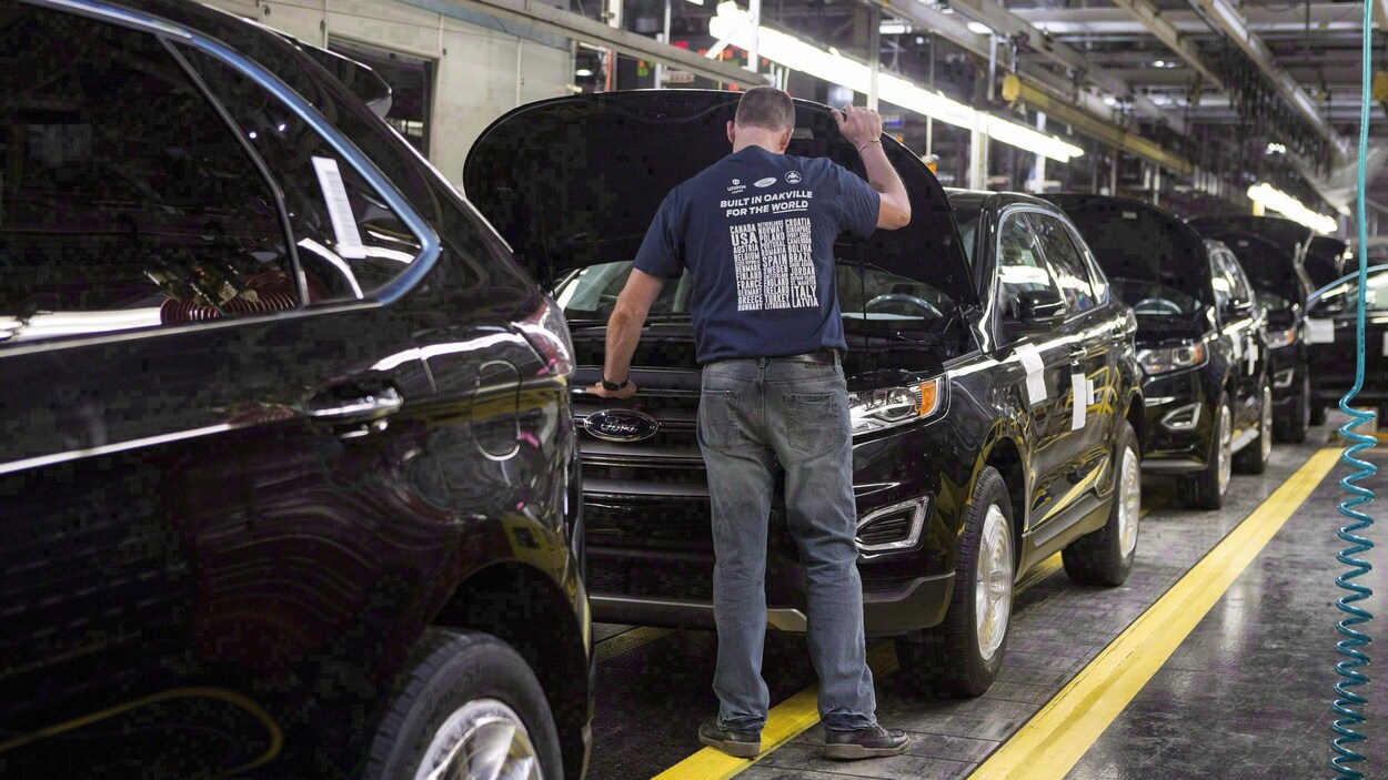 L'usine d'assemblage de voitures Ford à Oakville, en Ontario.