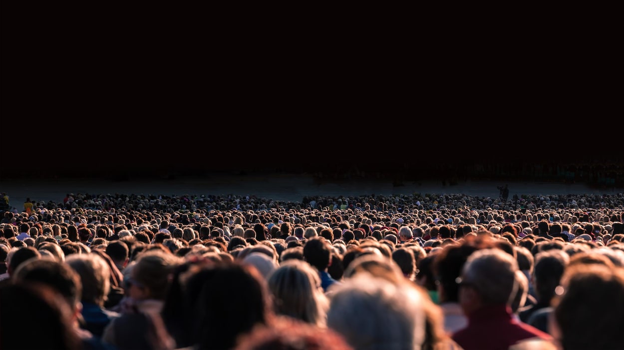 Une foule humaine