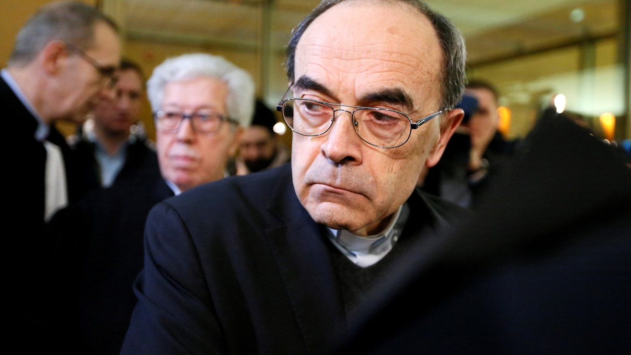 Le cardinal Philippe Barbarin lors de son procès
