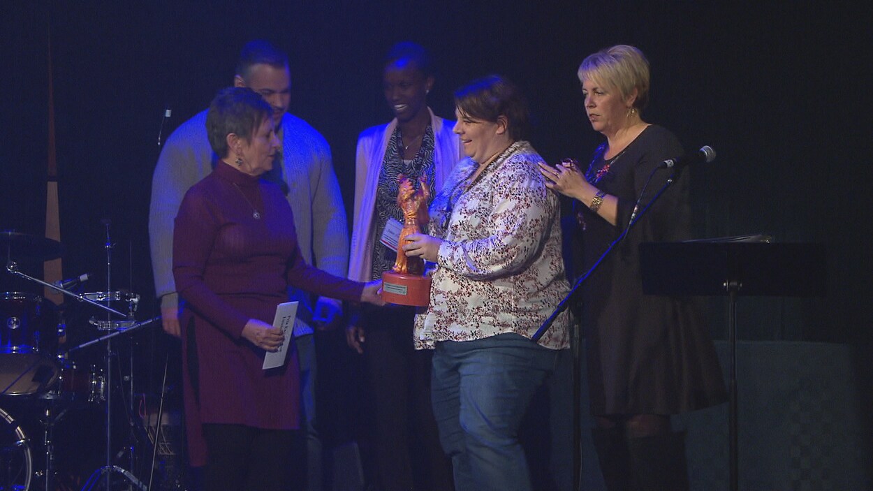 La remise des prix RADARTS lors de la soirée d'ouverture de la FrancoFête en Acadie.