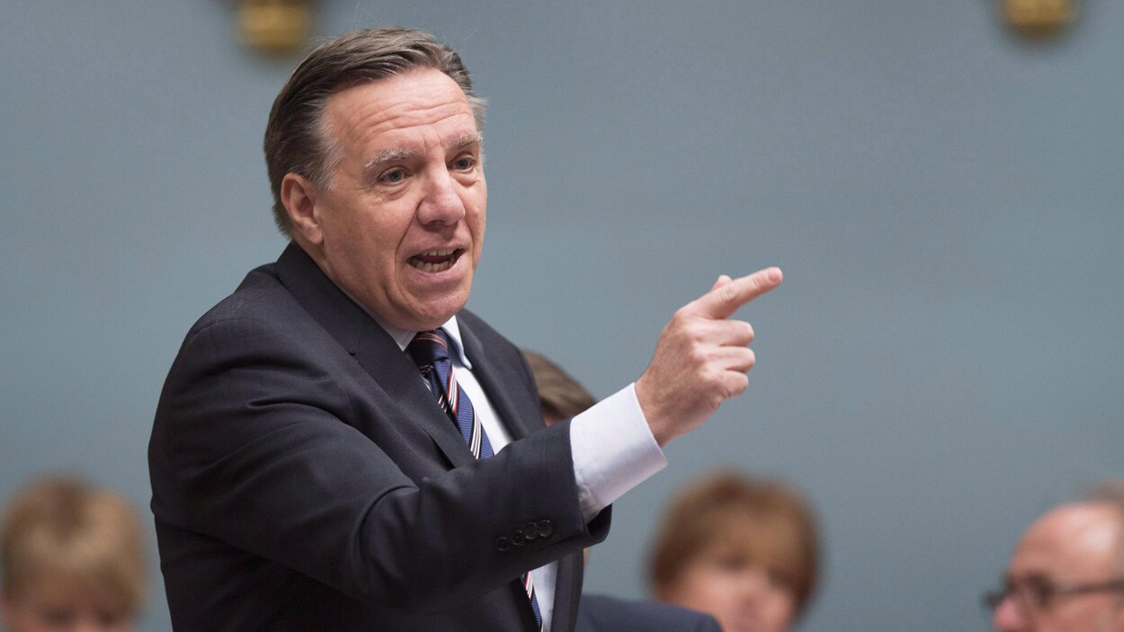 François Legault à l'Assemblée nationale, le 12 avril 2017