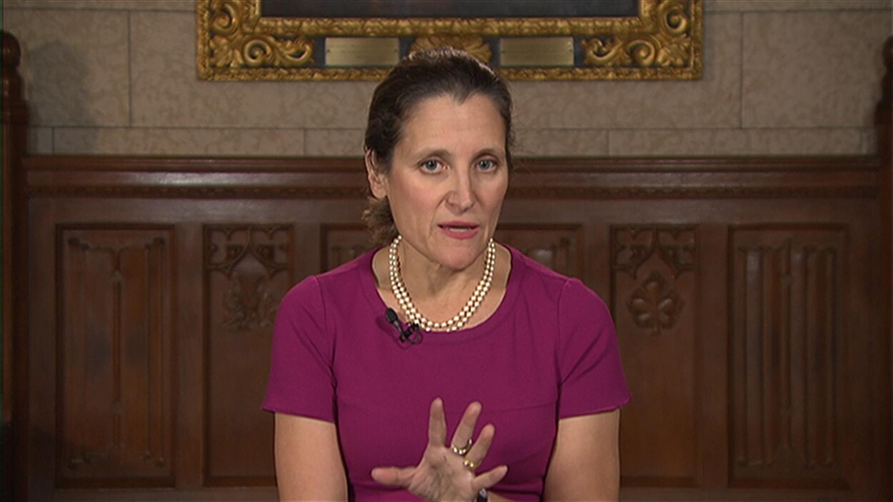 La ministre canadienne des Affaires étrangères, Chrystia Freeland.