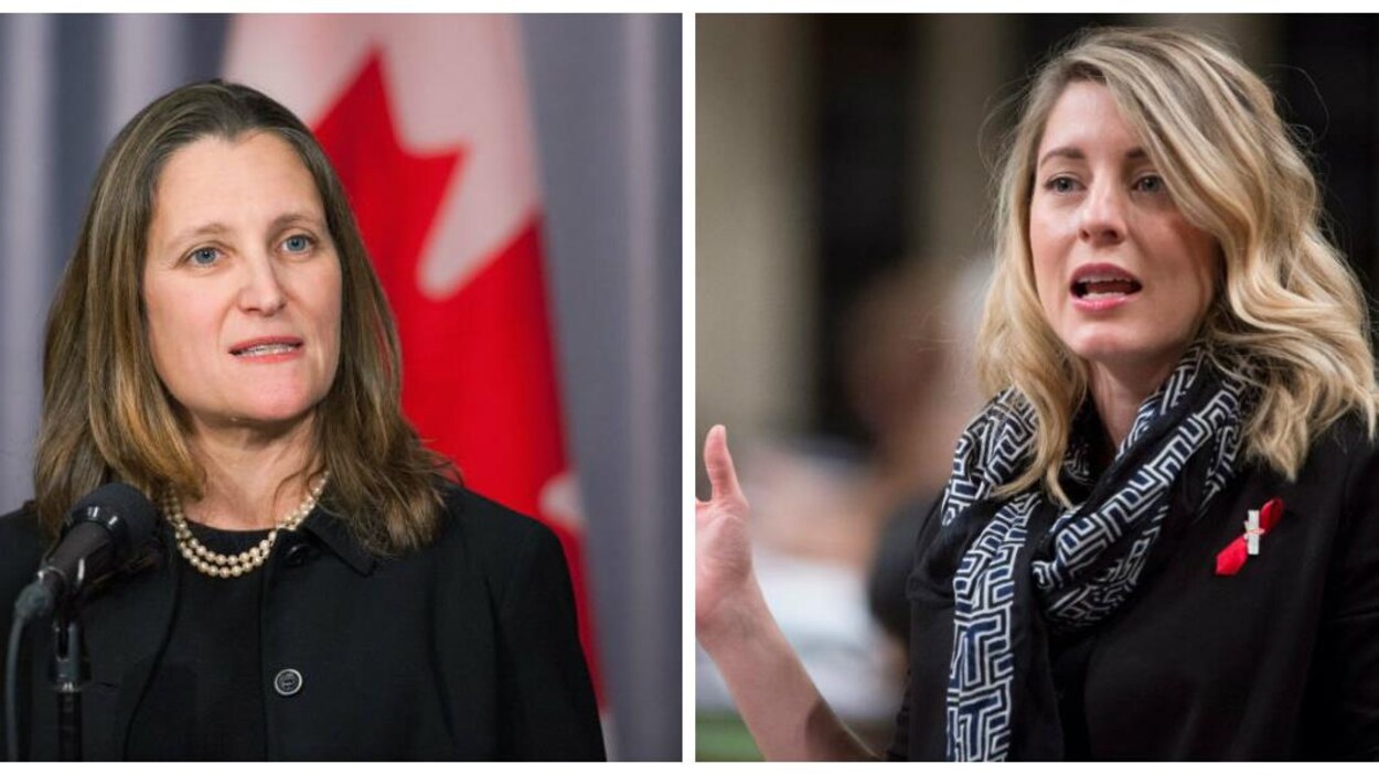 Un montage de Chrystia Freeland et Mélanie Joly.