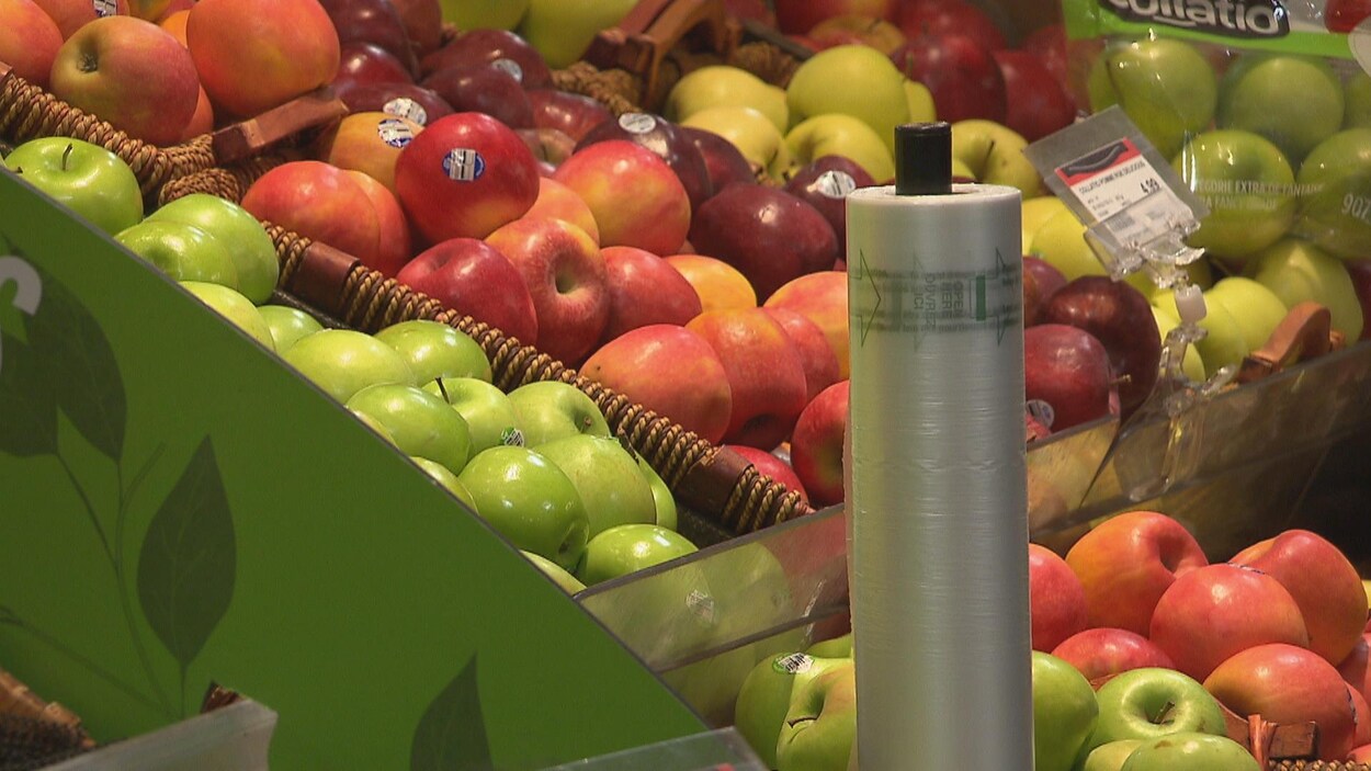 Des fruits sans emballage pour éviter l’utilisation de sac à usage unique.