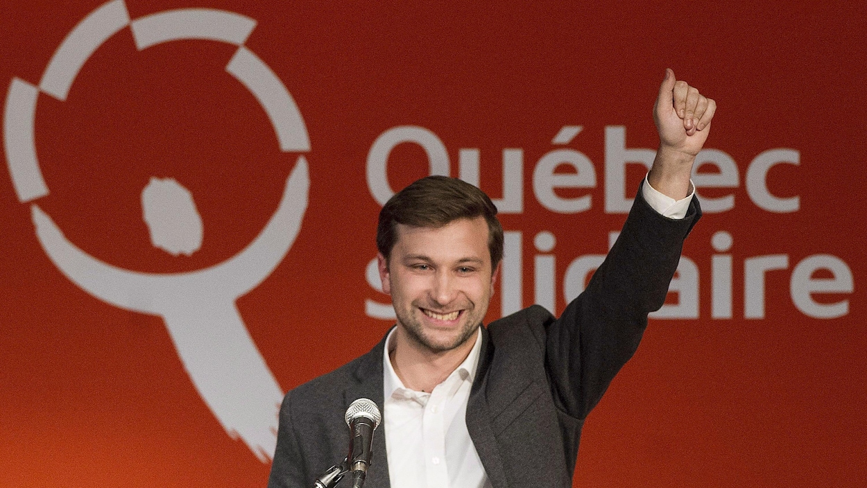 Le porte-parole de Québec Solidaire, Gabriel-Nadeau Dubois.