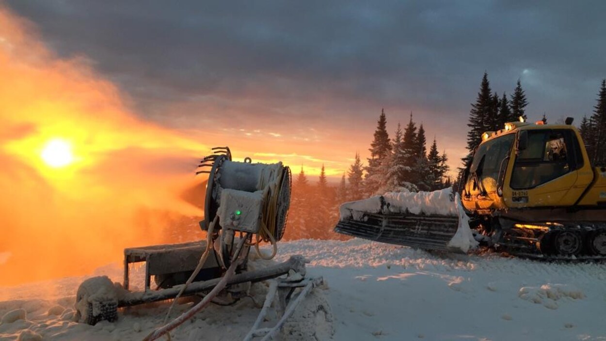 Un canon à neige