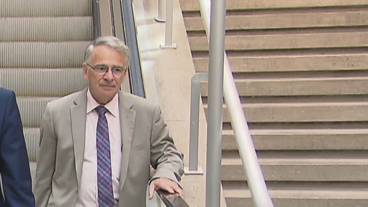 Gilles Grenier au palais de justice de Québec