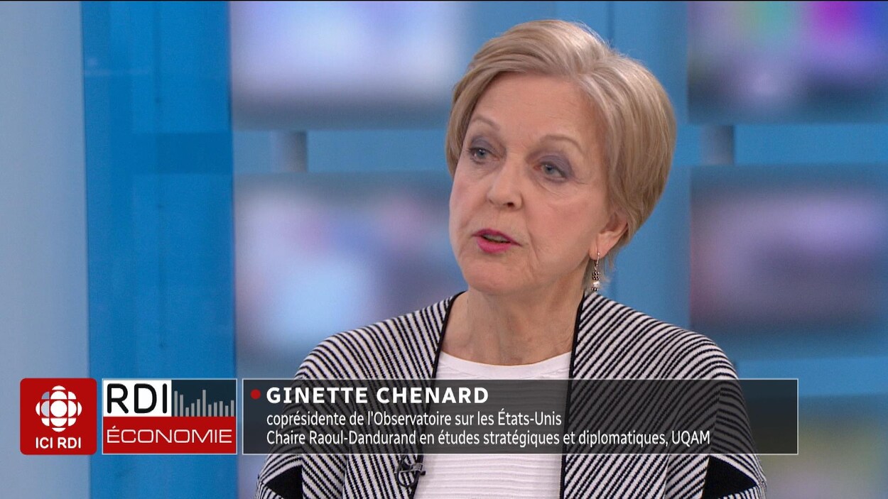 Ginette Chénard à l'antenne de RDI économie