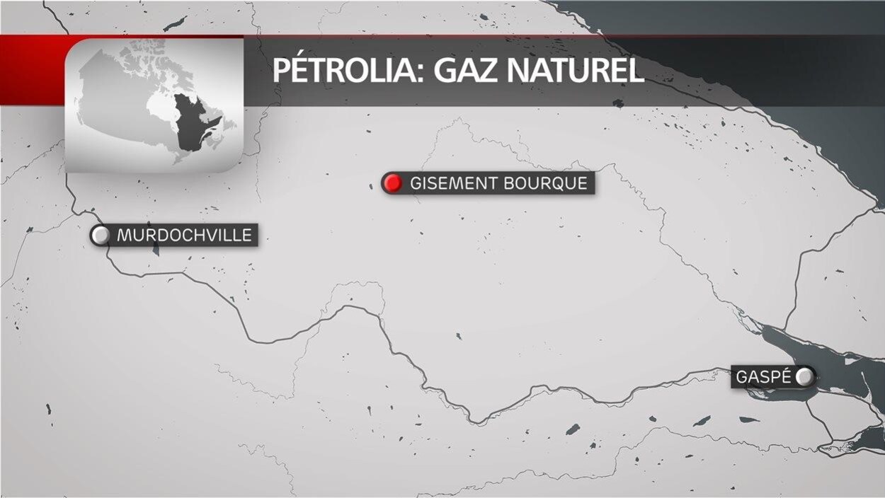 Positionnement du gisement Bourque de Pétrolia