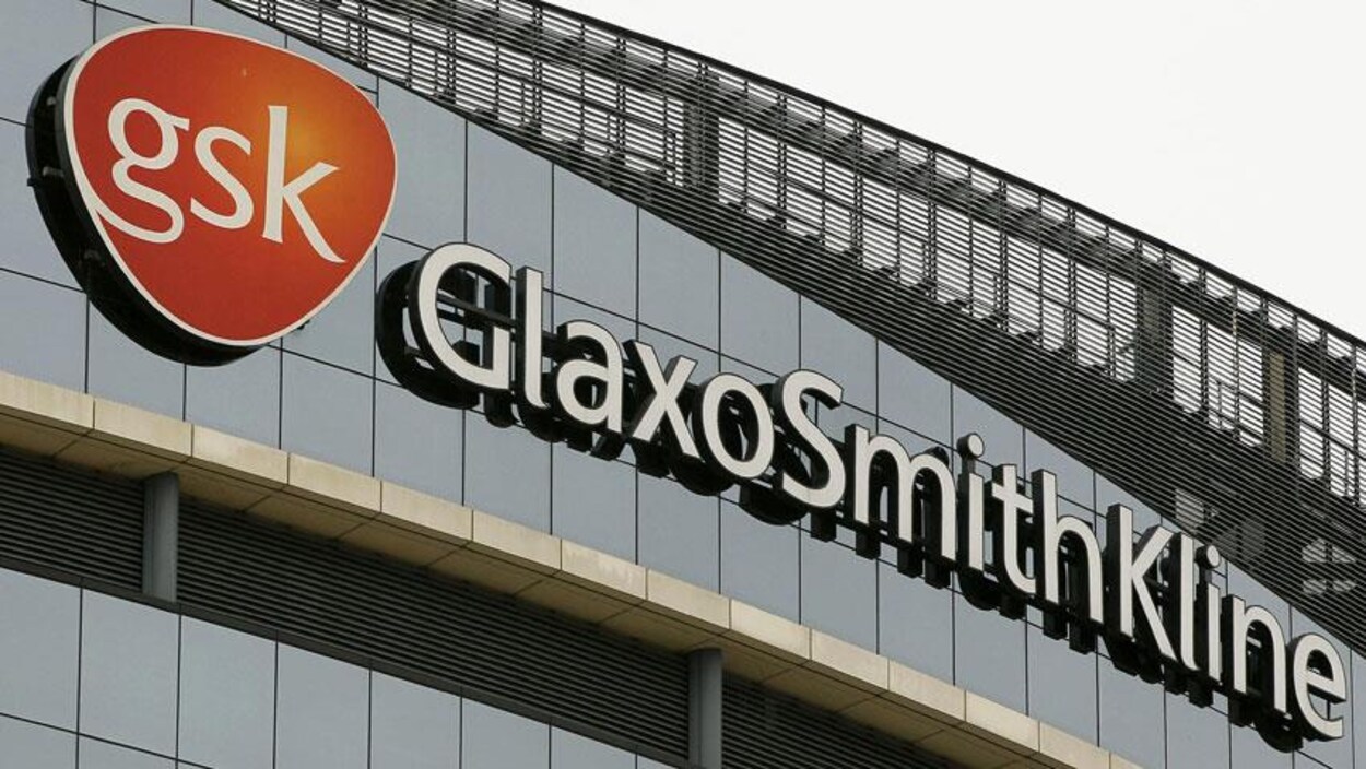 La devanture des bureaux de GSK.