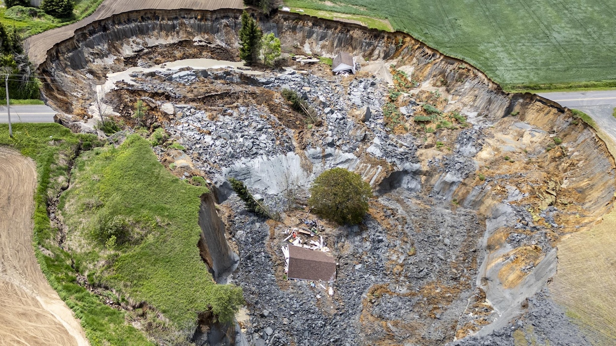 Un an depuis le glissement de terrain à Saint-Thuribe
