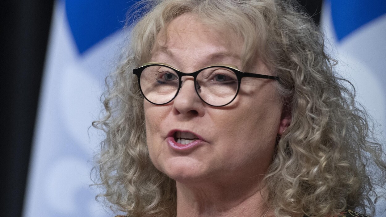 La ministre Marguerite Blais, à Québec.