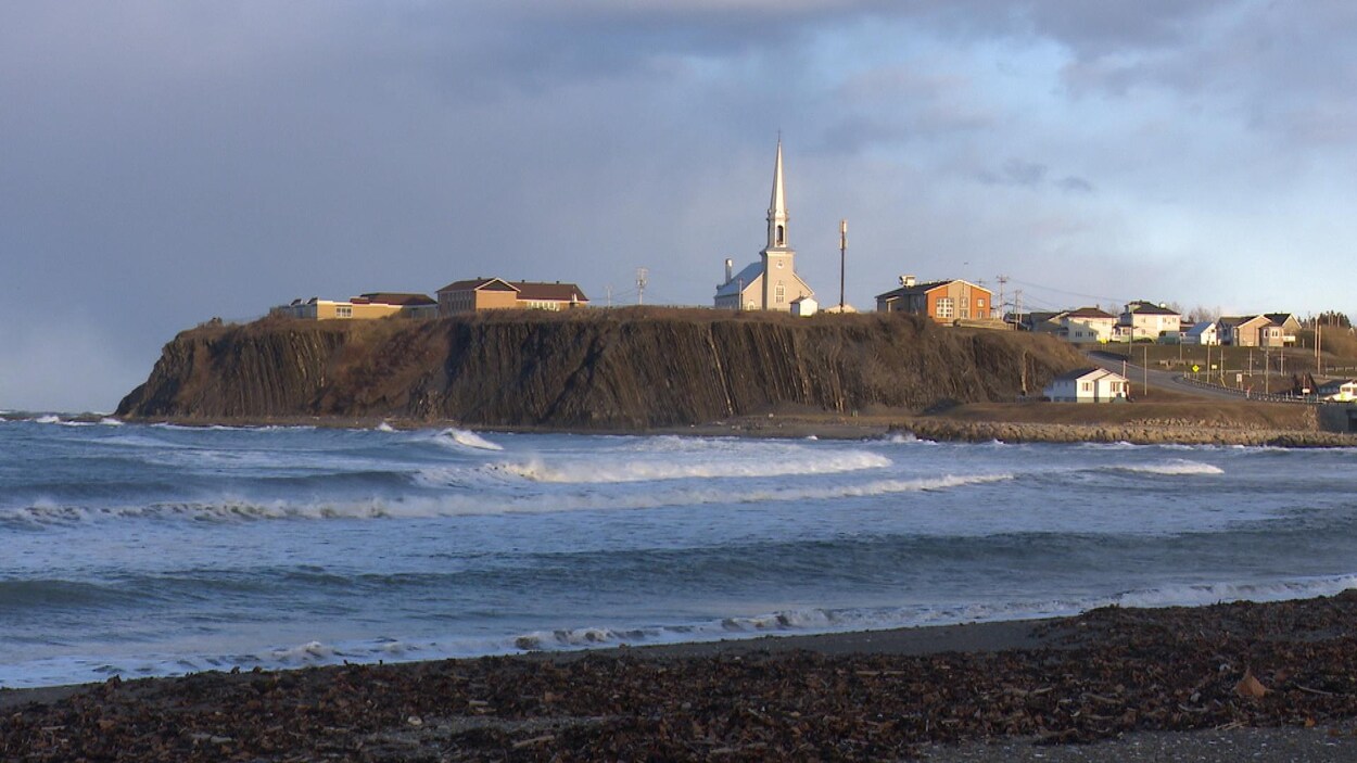 La municipalité de Grande-Vallée dans le secteur de l'Estran, en Gaspésie.