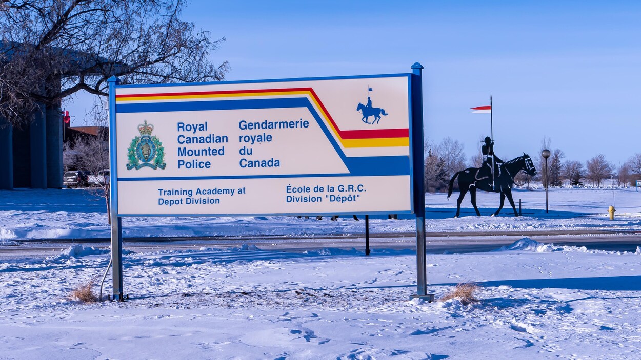Le centre de formation de la Gendarmerie royale du Canada (GRC), la division dépôt, à Regina, en Saskatchewan.