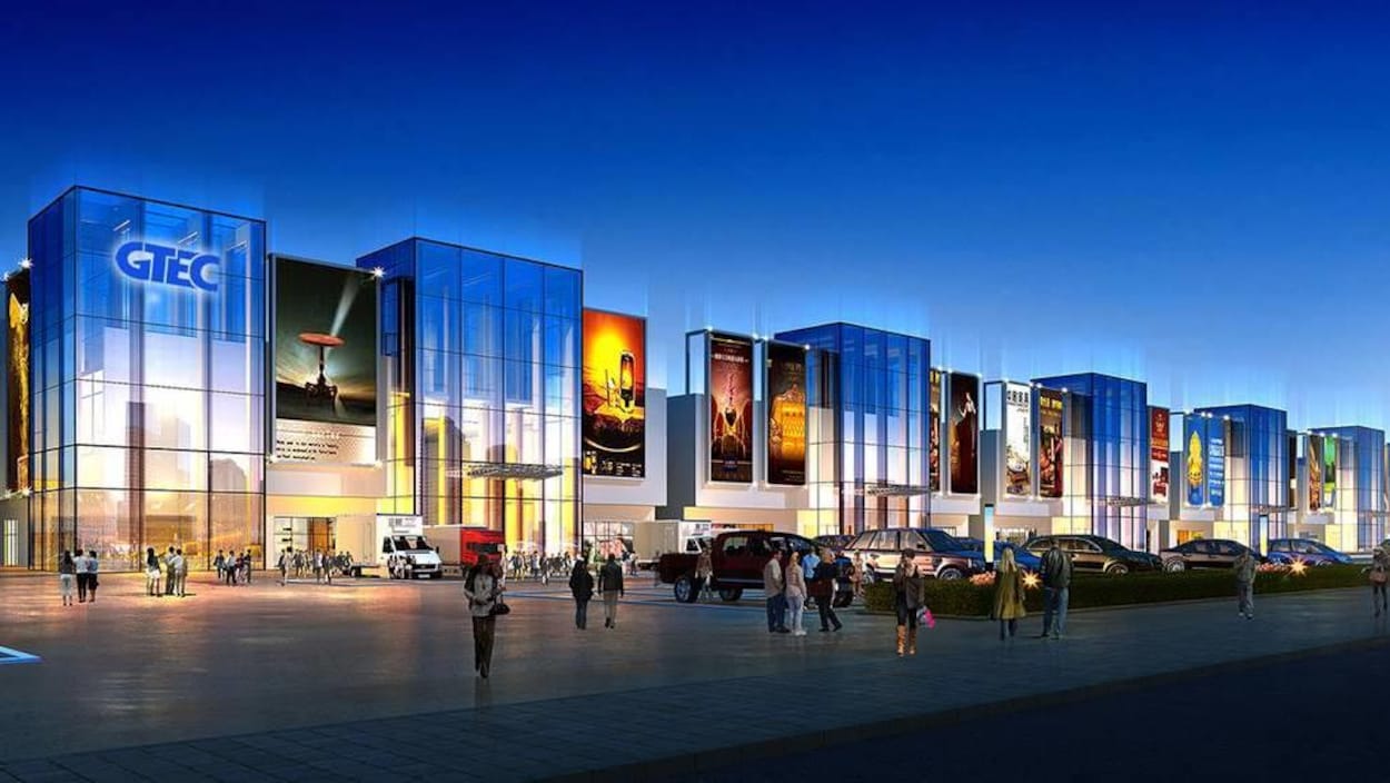 Schéma du projet du Centre mondial d'exposition commercial (GTEC).