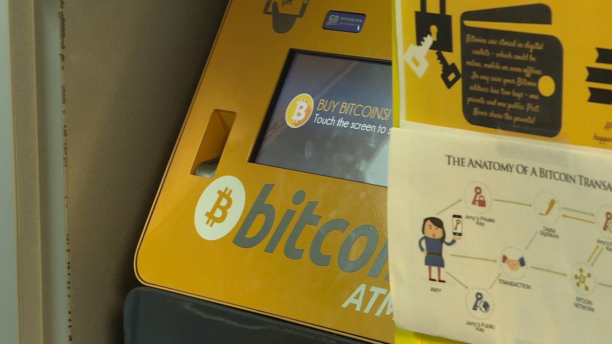 Le guichet de bitcoins installé au Tobin's Convenience