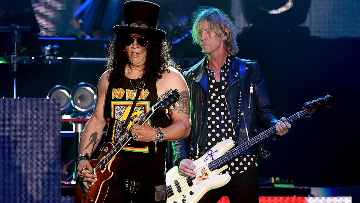 Slash et Duff McKagan de Guns N' Roses
