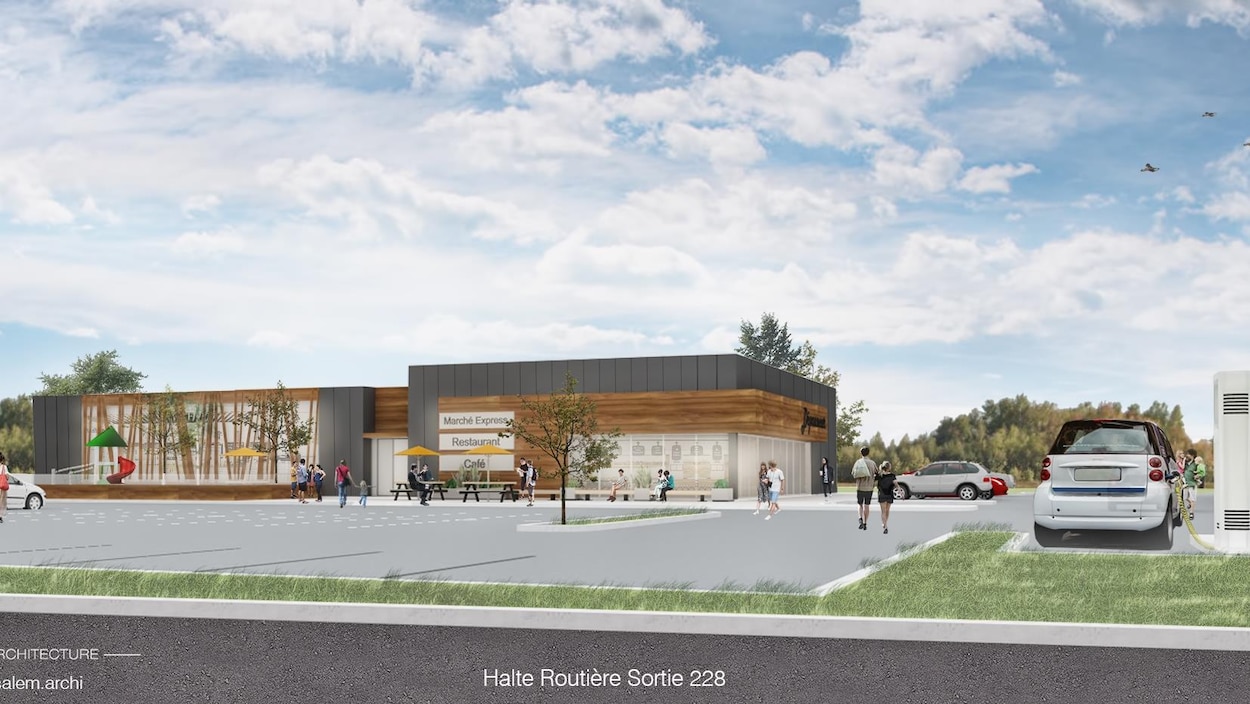 Nouvelle halte routière à Saint-Louis-de-Blandford | Radio-Canada.ca
