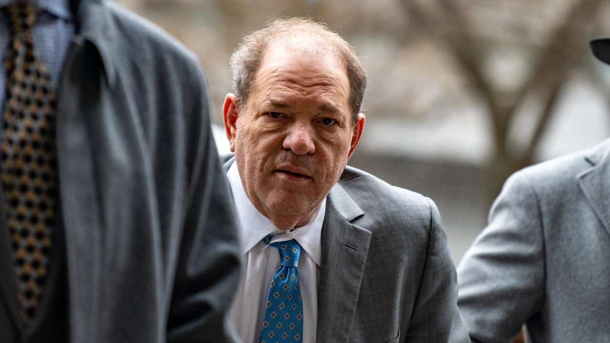 Harvey Weinstein regarde la caméra.