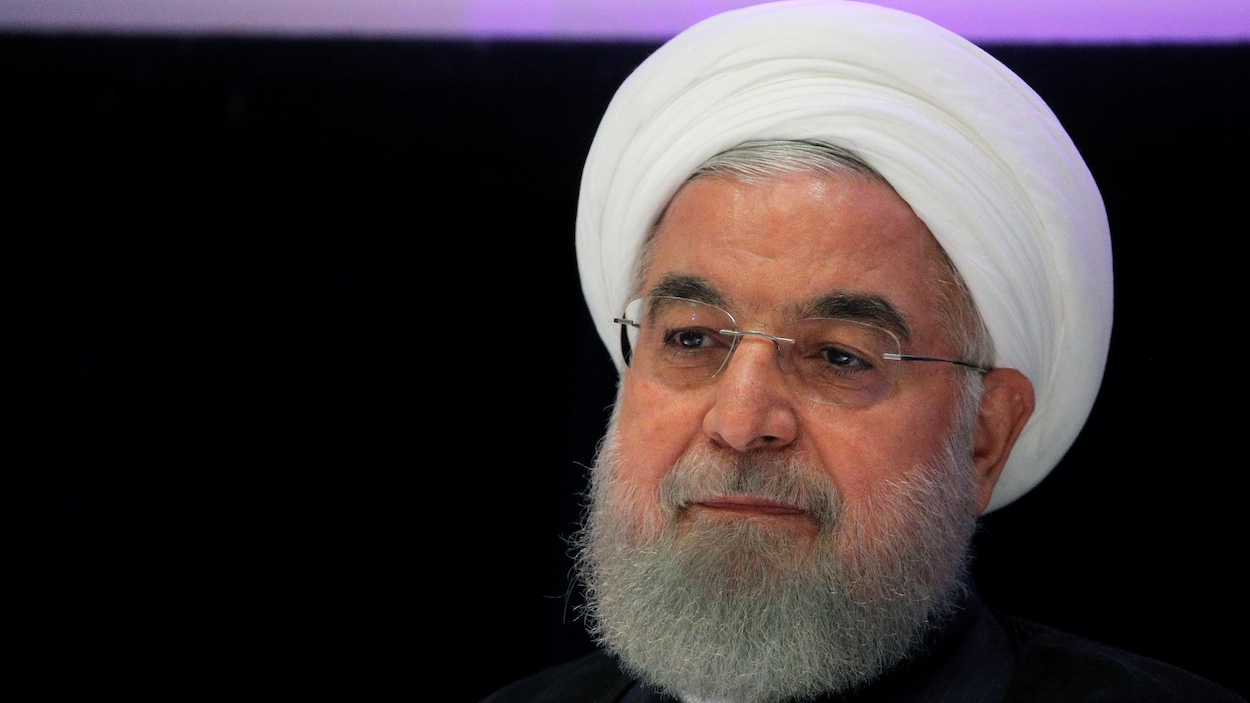 Photo du buste d'Hassan Rohani