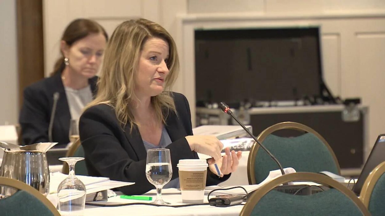 Heather Black aux audiences de la Commission de l'énergie.