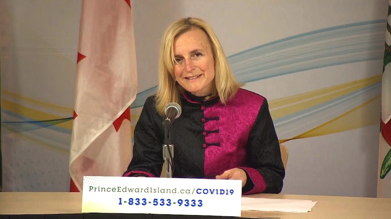 La médecin hygiéniste en chef de l'Île-du-Prince-Édouard, la Dre Heather Morrisson, le 3 avril 2020.