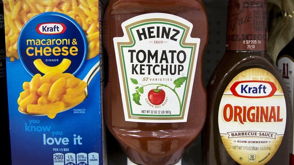 Des produits de maruqes Heinz et Kraft Des produits de maruqes Heinz et Kraft
