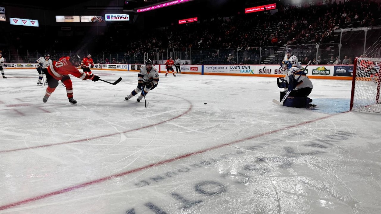 Les Patriotes éliminent les Aigles Bleus au championnat canadien de hockey masculin