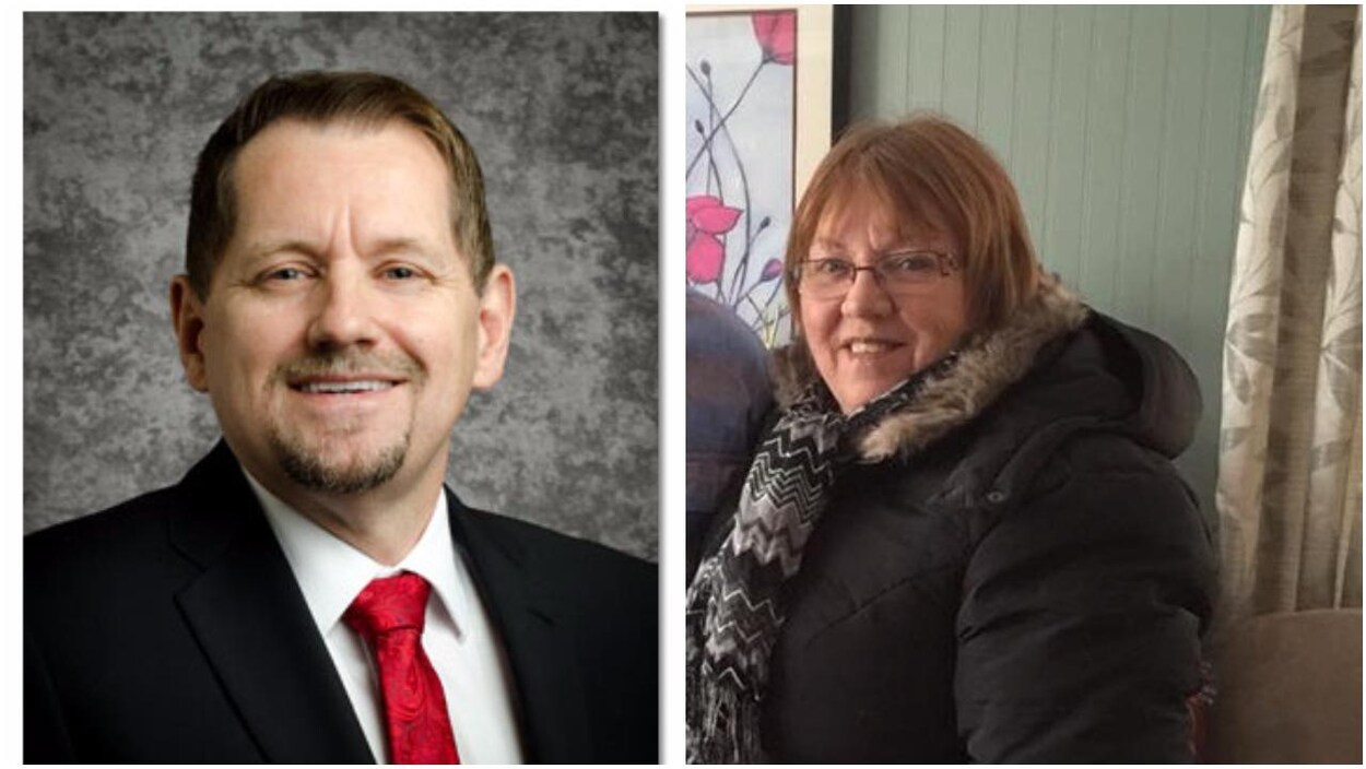 Le député Colin Holloway et la mairesse Veronica Broomfield