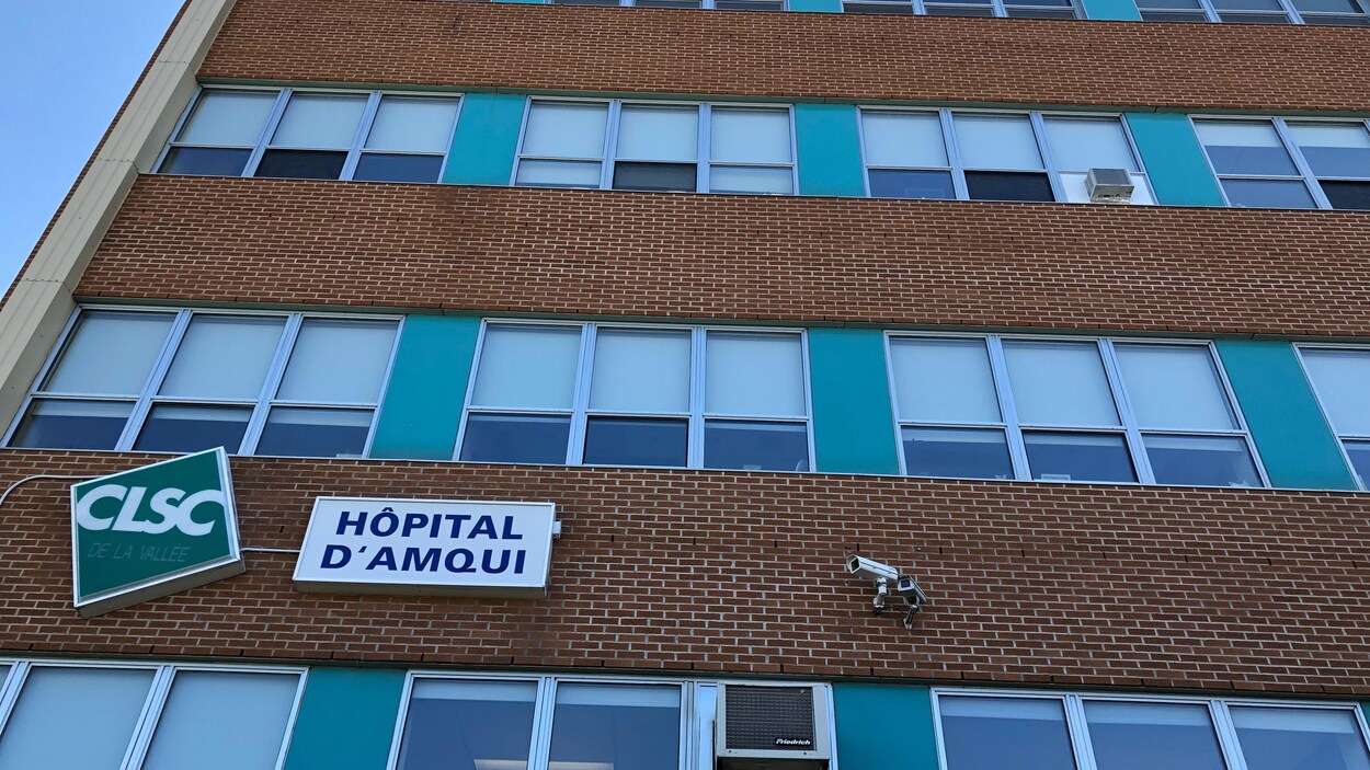 Façade de l'hôpital d'Amqui