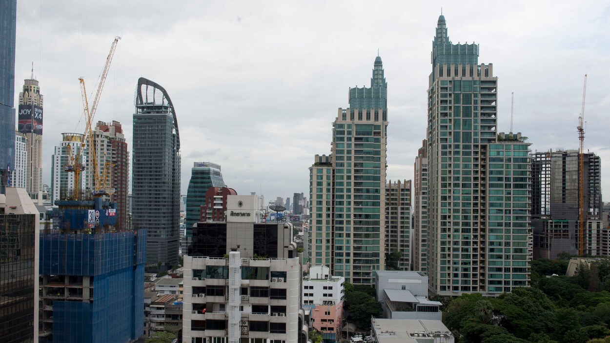 La ville de Bangkok. en Thaïlande.