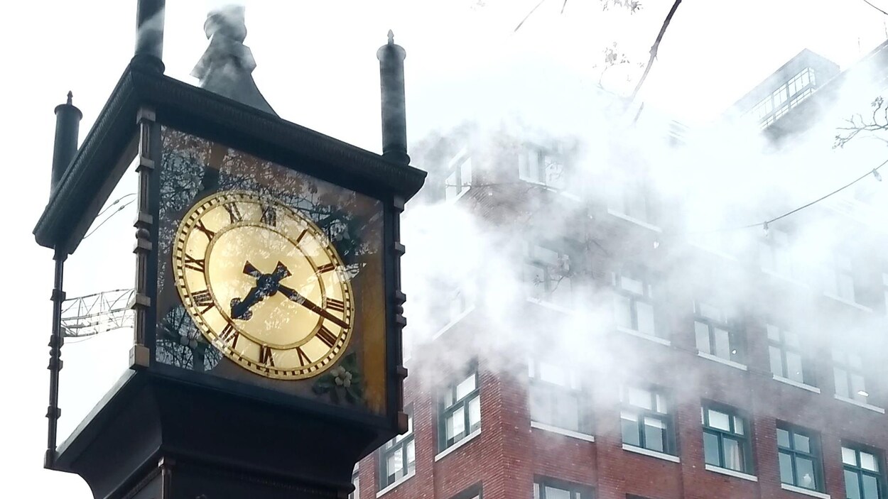 La fameuse horloge SteamWork, du quartier Gastown, à Vancouver.