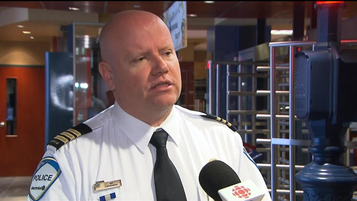 Il donne une entrevue au QG du SPVM.