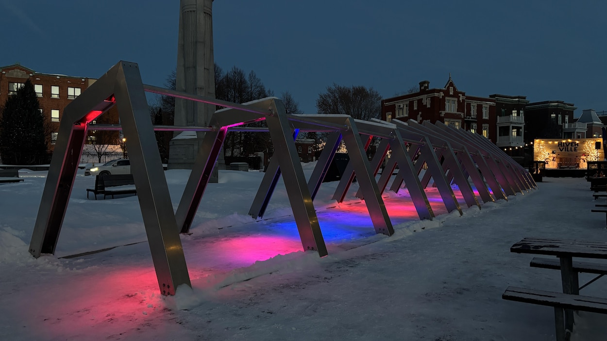 Un glacier illuminé s’installe à Trois-Rivières