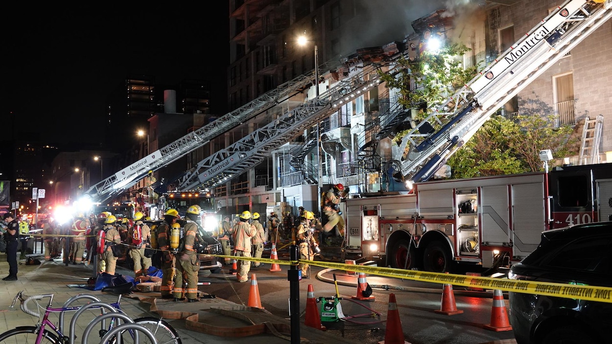 Un incendie mobilise 150 pompiers à Montréal