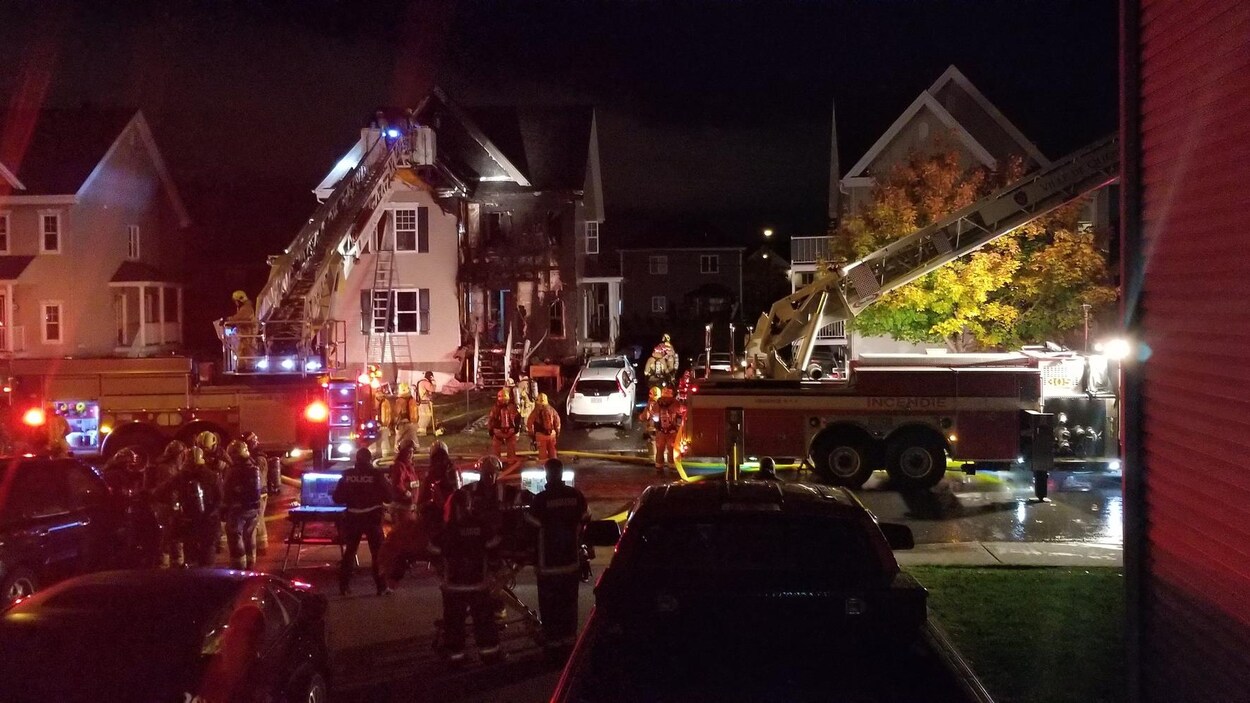 L'incendie est survenue au 3484, des Géraniums.