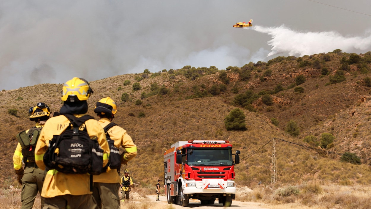 Un feu de forêt fait 12 morts près d’Almeria, dans le sud de l’Espagne