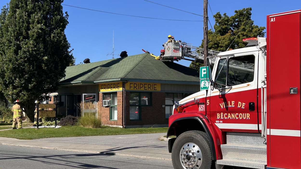 Incendie à la friperie de Bécancour