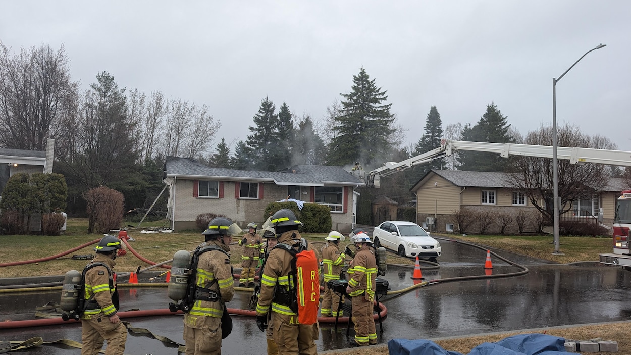 Incendie sur la rue Hébert à Jonquière