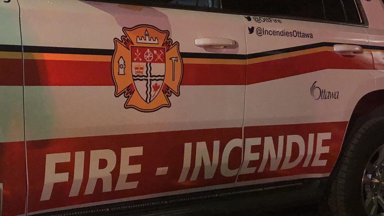 Une voiture du Service des incendies de la Ville d’Ottawa.