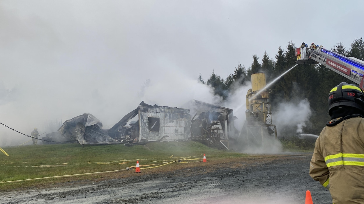L’usine Pratiko, à Danville, rasée par un incendie