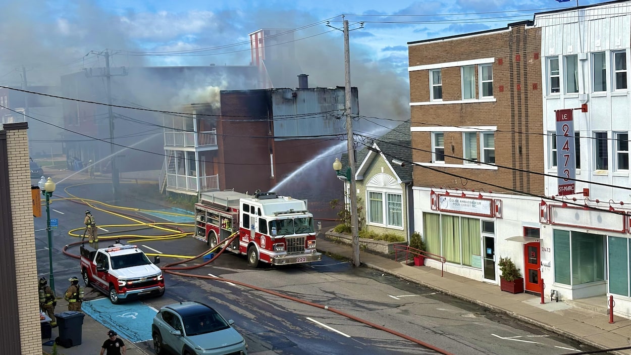 Violent incendie à Shawinigan