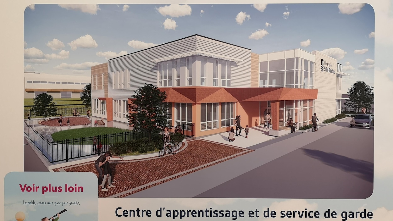 Image d'une maquette de bâtiment.