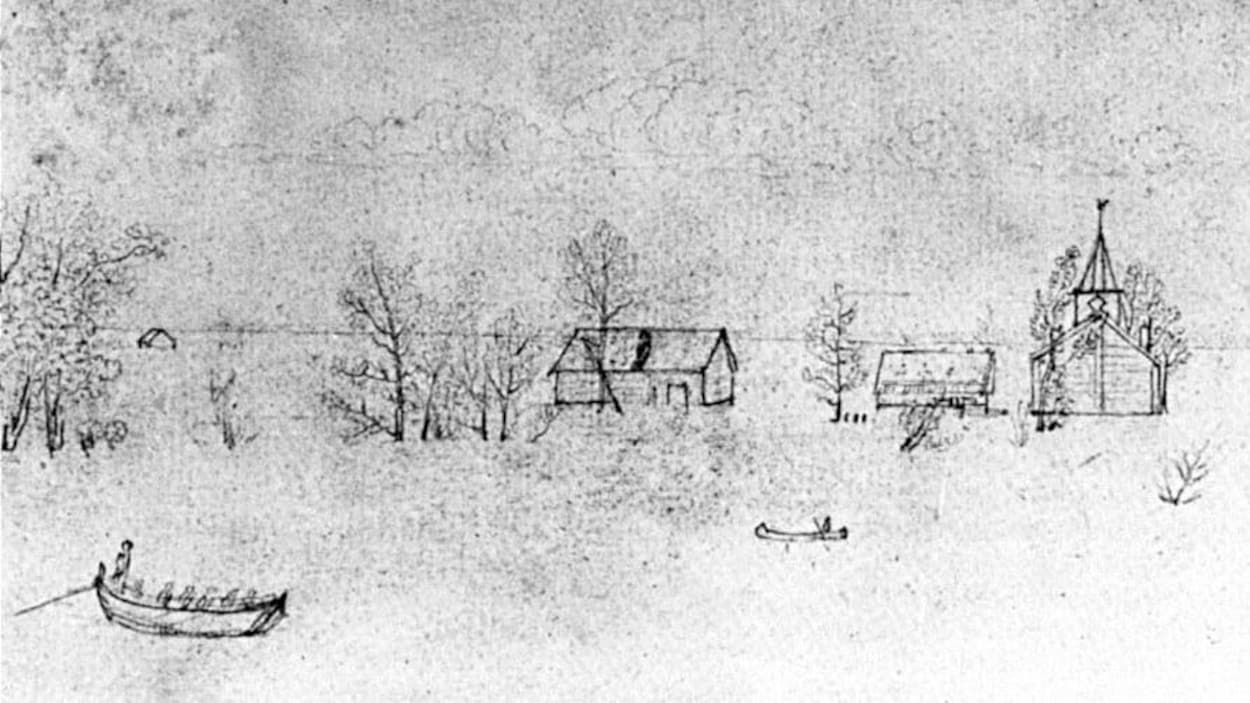 En 1826, une inondation historique a ruiné la colonie de la rivière Rouge