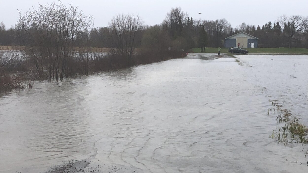 Un chemin inondé.