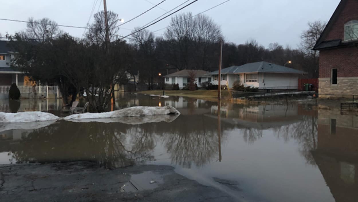Une rue submergée