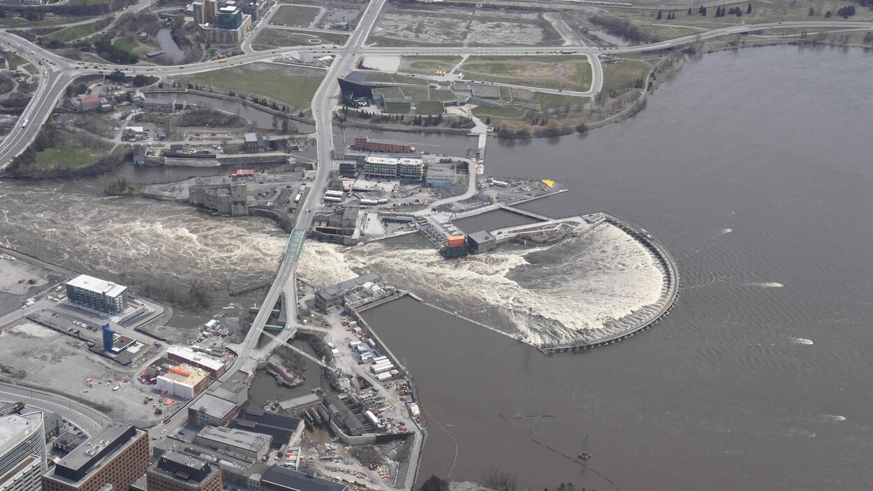 Les chutes des Chaudières, entre Ottawa et Gatineau.