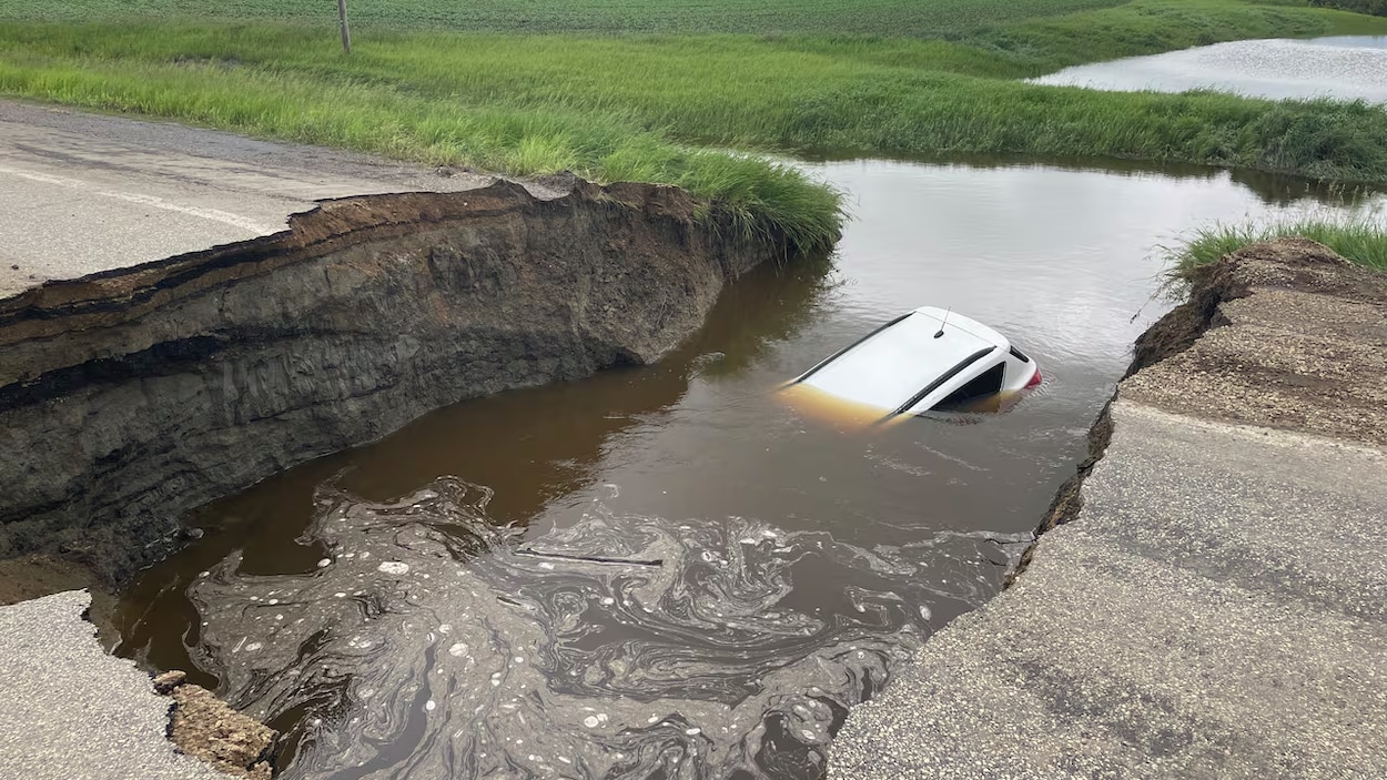 Des fortes pluies et des inondations causent de nombreux dégâts en Saskatchewan