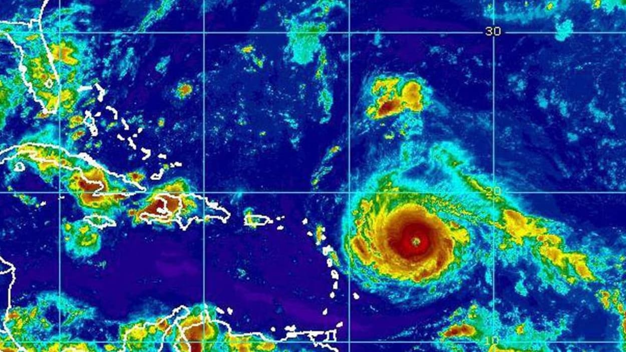 Image satellite de l'ouragan Irma, fournie par les autorités américaines