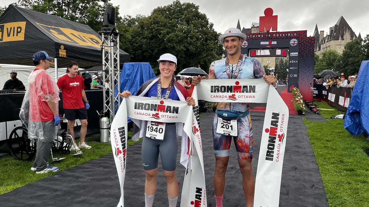 Kiyan Sunderji et Ariane Lalancette remportent l’Ironman d’Ottawa